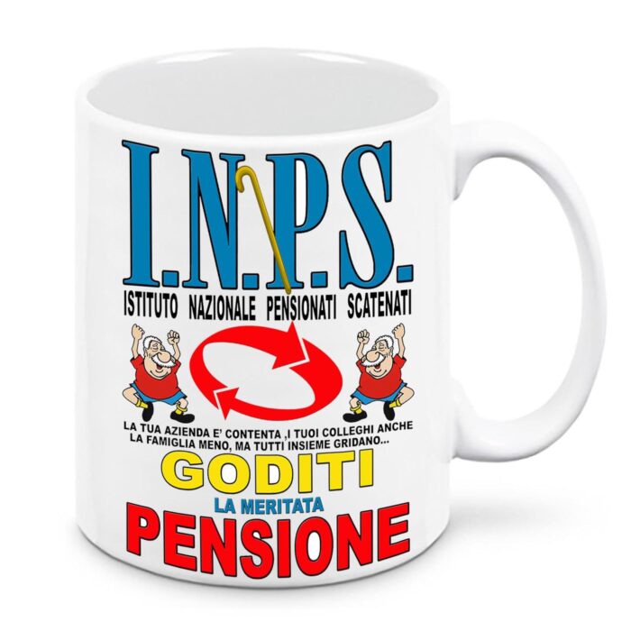 Tazza Pensione I.N.P.S. UOMO-DONNA