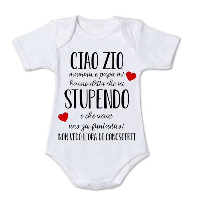 BODY ZIO MAMMA E PAPÀ MI HANNO DETTO CHE SEI STUPENDO E CHE SARAI UNO ZIO FANTASTICO REGALO ZIO PENISERO ZIO NON VEDO L'ORA DI CONOSCERTI STO ARRIVANDO